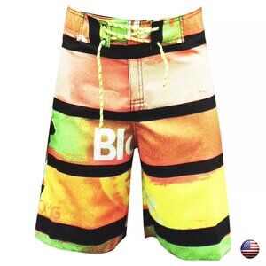 NWT SURF SUMMER SURF BEACH MEN'S SWIMWEAR TRUNKS SLIM FIT BOARD SHORT SIZE L